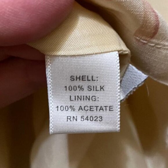 Y2K Banana Republic Women's Tiered Floral Pattern Silk Flare Midi Skirt Size 4 - Picture 4 of 5